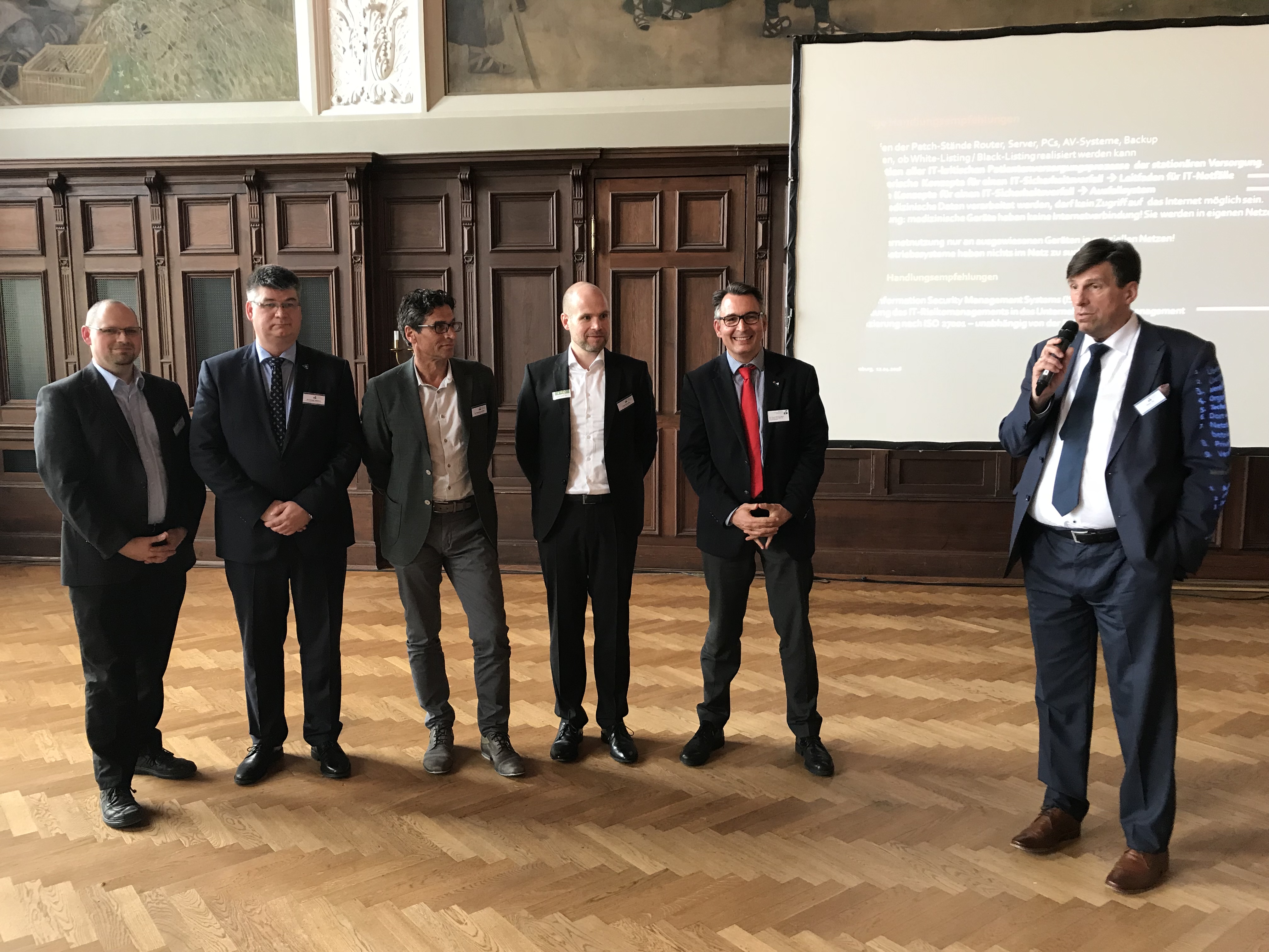 v.l.n.r. L. Forchheim, Dr. G. Hülsken, Dr. H. Janßen, Dr.P.-M. Meier und P.Zur