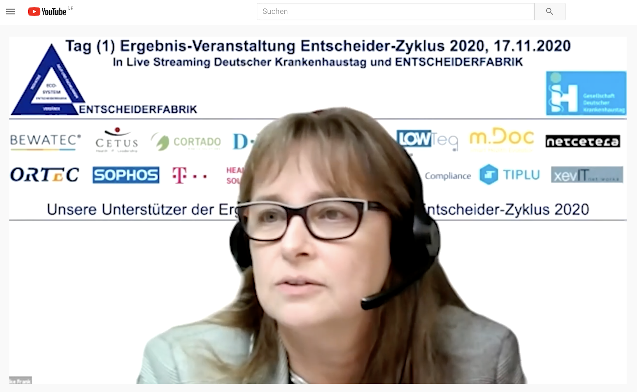 Unternehmensklinikführerin 2020, Frau Dr. Frank