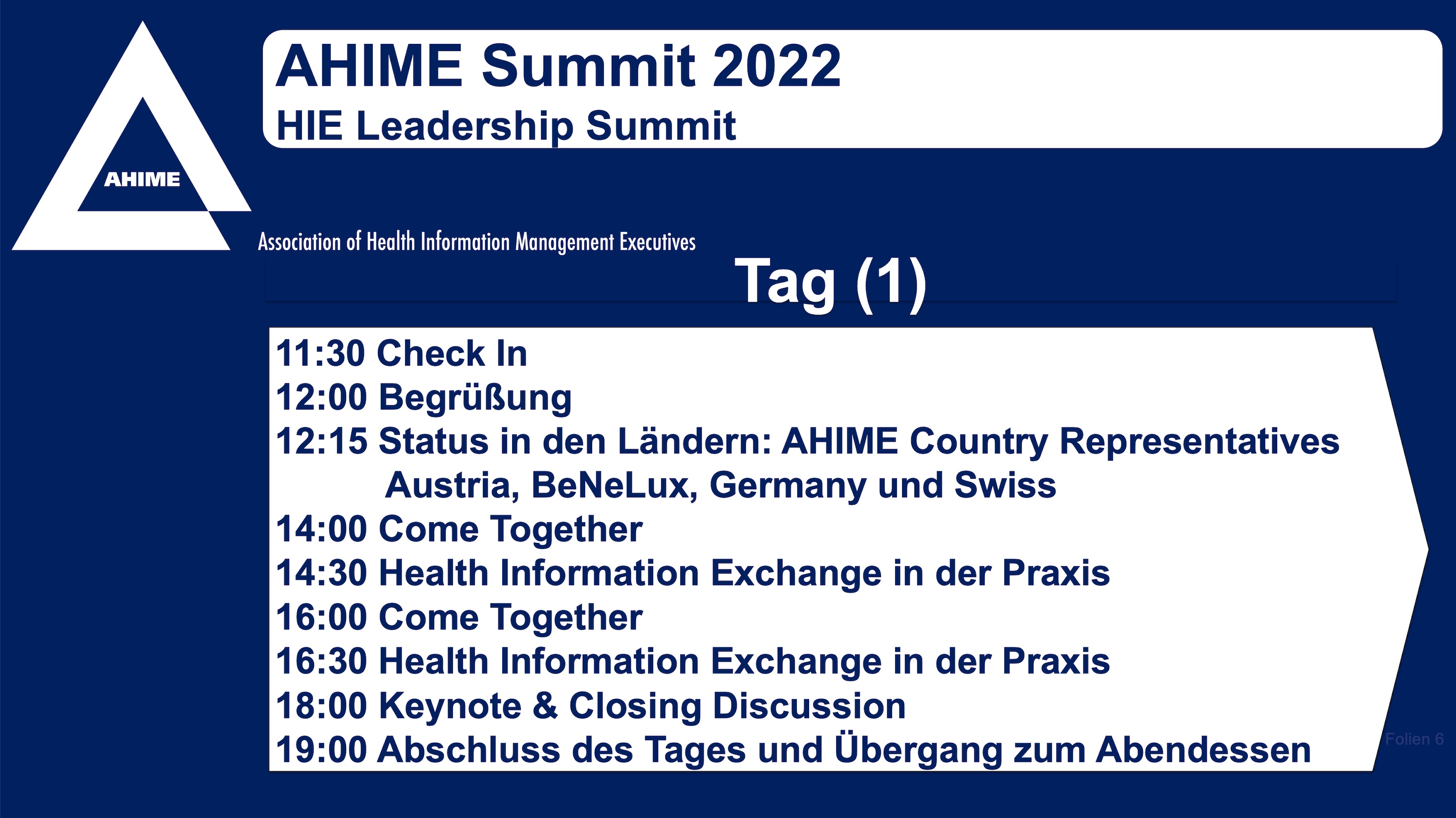 1) Tag HIE Leadership Summit