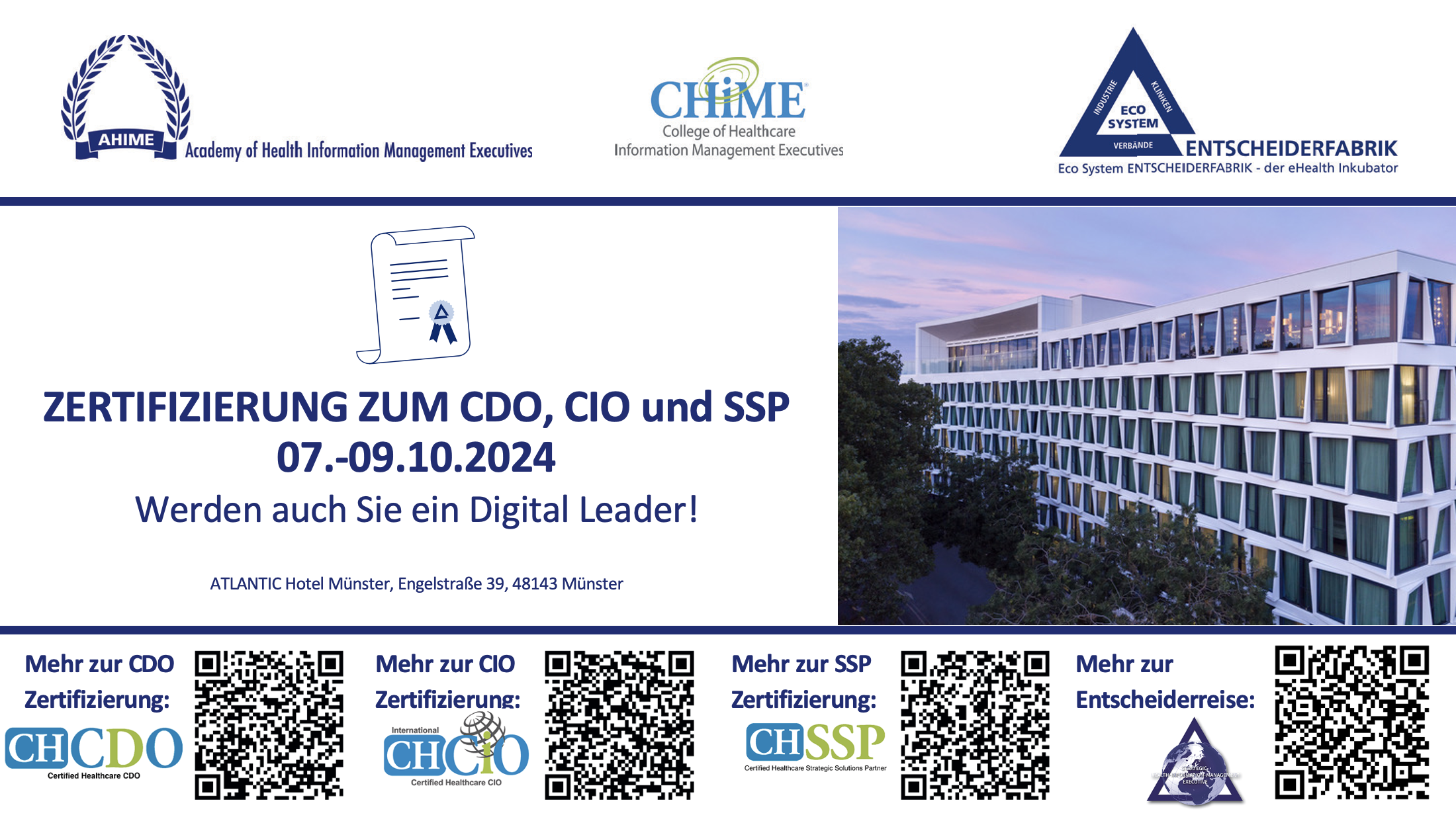 CDO-CIO-SSP Zertifizierung